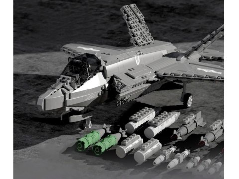 Klocki techniczne amerykański myśliwiec F-35 Lighting II 1600ele ZA5799