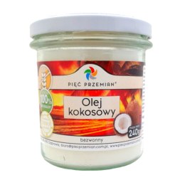 PIĘĆ PRZEMIAN Olej kokosowy bezwonny 240g