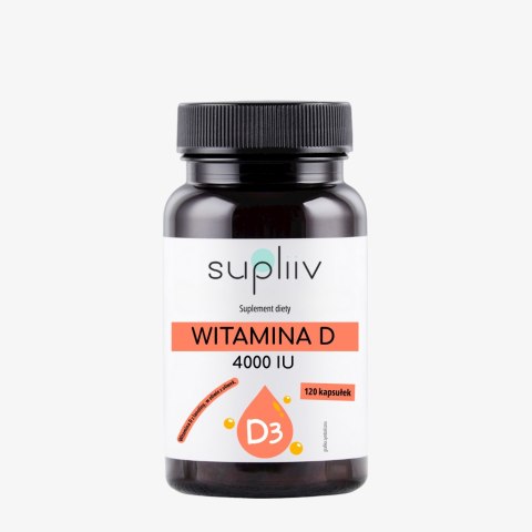 Witamina D3 4000IU 120kaps. SUPLIIV