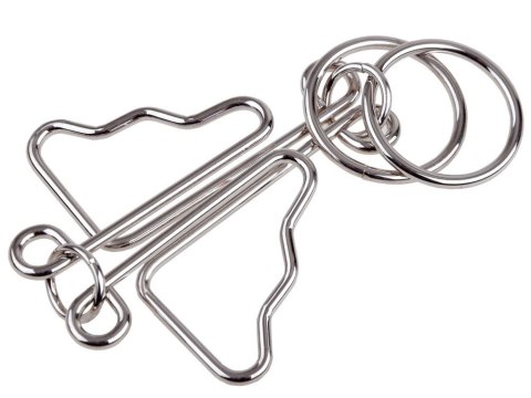 Zestaw łamigłówek metalowych puzzle układanka logiczna ZA1132