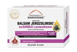 Balsam Jerozolimski na gardło z prawoślazem 32 pastylki do ssania PRODUKTY BONIFRATERSKIE
