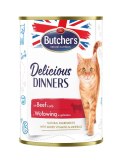 BUTCHER'S Delicious Dinners Kawałki z wołowiną w galaretce - mokra karma dla kota - 400 g