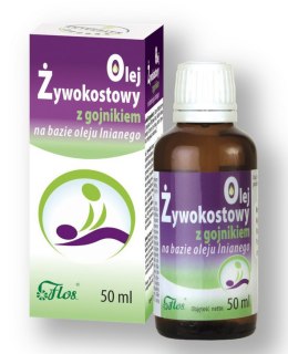 Olej żywokostowy z gojnikiem na bazie oleju lnianego 50ml FLOS