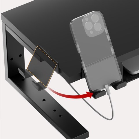 ERGO OFFICE PODSTAWKA POD LAPTOP / MONITOR, MAX. OBCIĄŻENIE 20KG, DLA PRZEKĄT. 13-32", CZARNA ER-303 B