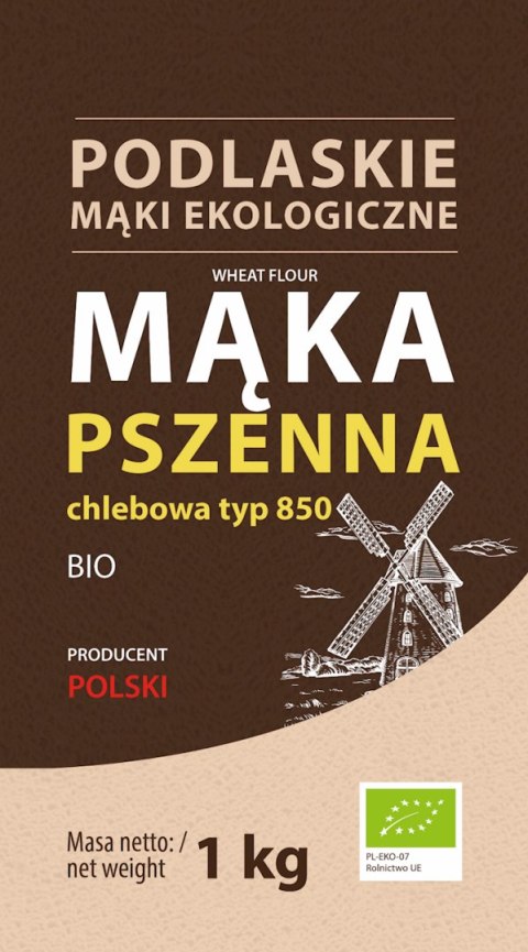 Mąka pszenna chlebowa typ 850 BIO 1kg BIOLIFE - PODLASKIE EKOLOGICZNE