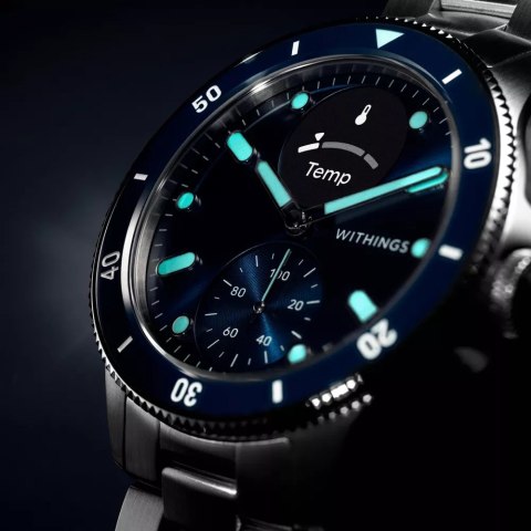 Zegarek Withings Scanwatch Nova -älykello, 42 mm, sininen