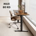 ERGO OFFICE BIURKO ELEKTRYCZNE REGULACJA MAX WYS. 1160MM, MAX - 80 KG, BEZ BLATU DO PRACY STOJĄCO SIEDZĄCEJ, CZARNE ER-400 B