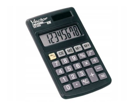 Vector Kalkulator kieszonkowy DK-055, czarny