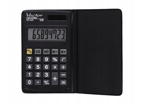 Vector Kalkulator kieszonkowy DK-055, czarny