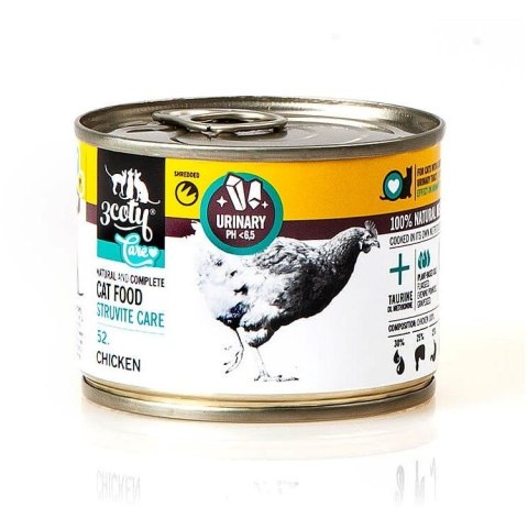 3Coty CHICKEN Struvite Care sensitive urinary 180g