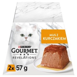 PURINA Gourmet Revelations Kurczak - mokra karma dla kota - 2x57 g