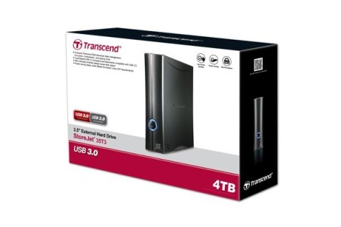 Zewnętrzny dysk twardy TRANSCEND StoreJet 4TB USB 3.1 TS4TSJ35T3