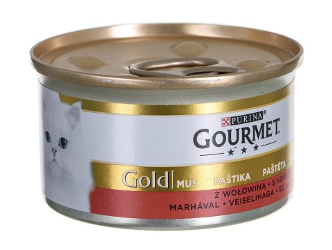 PURINA Gourmet Gold Mus z wołowiną - mokra karma dla kota - 85 g