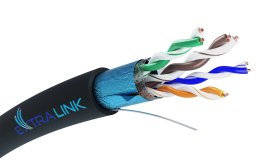 Extralink Kabel sieciowy skrętka CAT5E FTP (F/UTP) V2 Zewnętrzny 305M