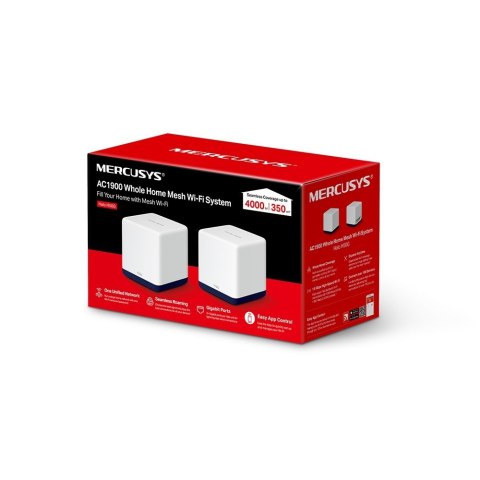 Mercusys Halo H50G (2-pack) Dual-band (2.4 GHz/5 GHz) Wi-Fi 5 (802.11ac) Biały 3 Wewnętrzny
