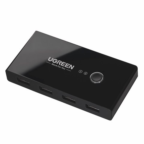 Ugreen Switch box HUB 4xUSB 2.0 (na 2 komputery) czarny