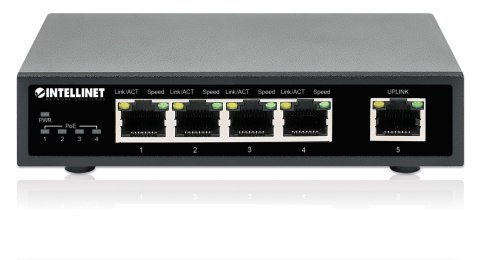 Switch Gigabit 4x RJ45 PoE+, 1x RJ45 Gigabit Uplink