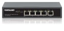 Switch Gigabit 5x PoE Passthrough zasilany PoE lub AC, 95W
