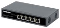 Switch Gigabit 5x PoE Passthrough zasilany PoE lub AC, 95W