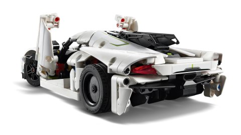 LEGO 42184 Technic - Biały hipersamochód Koenigsegg Jesko Absolut
