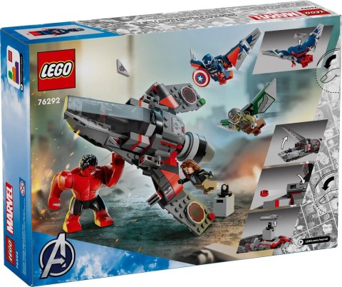 LEGO MARVEL 76292 Kapitan Ameryka kontra Czerwony Hulk — bitwa
