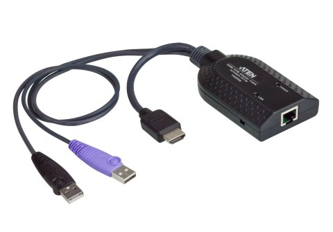 Adapter ATEN KA7168 (HDMI, USB 2.0 - RJ45 ; kolor czarny)