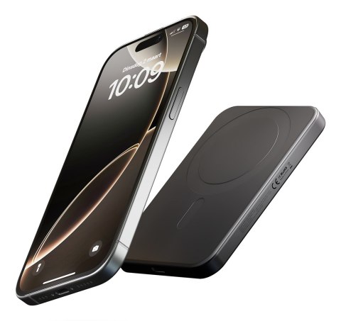 ZENS Slim Qi2 Aluminium Powerbank - magnetyczny powerbank 5000 mAh kompatybilny z MagSafe i Qi2 (black)