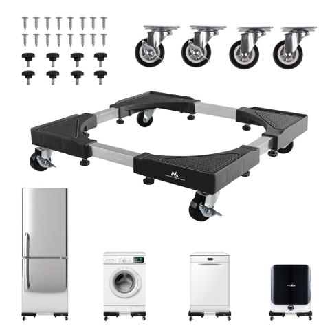 MACLEAN PODSTAWA POD PRALKĘ RUCHOMA, BLOKADA KÓŁEK, SZER. 700-900MM, UNIWERSALNA, DO 200KG MC-119 B