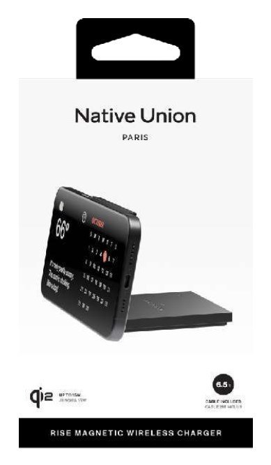 Native Union Rise Solo Qi2 Wireless Charger - bezprzewodowa ładowarka Qi2 15W kompatybilna z MagSafe