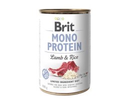 BRIT Mono Protein jagnięcina i brązowy ryż - mokra karma dla psa - 400 g