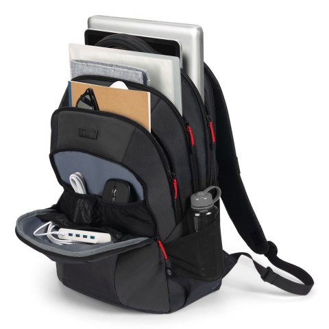 DICOTA D32119-RPET plecak Plecak turystyczny Czarny, Czerwony Poliester, Przetworzony politereftalan etylenu (rPET)