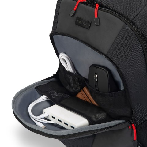 DICOTA D32119-RPET plecak Plecak turystyczny Czarny, Czerwony Poliester, Przetworzony politereftalan etylenu (rPET)