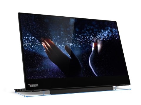 Lenovo M14t LED display 35,6 cm (14") 1920 x 1080 px Full HD Ekran dotykowy Czarny