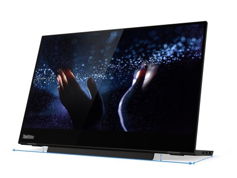 Lenovo M14t LED display 35,6 cm (14") 1920 x 1080 px Full HD Ekran dotykowy Czarny