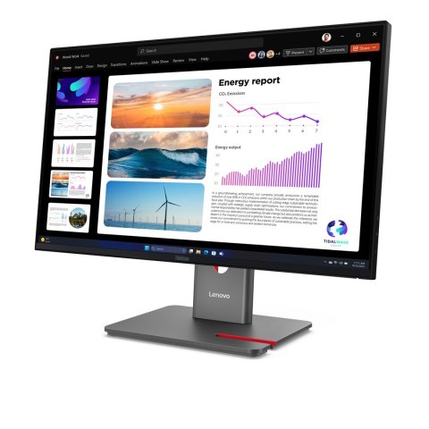 Monitor Lenovo ThinkVision P24q-40, 23,8", Systemy ochrony przed włamaniem (IPS), proporcje 16:9, 120 Hz, 4 ms, 2560x1440, 300 c
