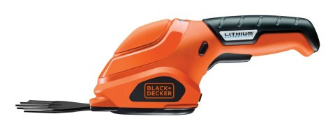 Black & Decker GSL200 akumulatorowe nożyce do trawy 8 cm Czarny, Pomarańczowy Lit 3,6 V