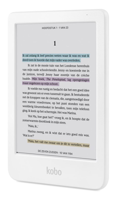 Ebook Kobo Clara Colour 6" E-Ink Kaleido 3 16GB WI-FI White
