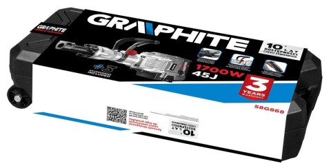 Graphite 58G868 młot wyburzeniowy Czarny, Srebrny 1700 W