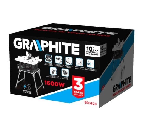 Graphite 59G823 stojak do piłowania drewna Czarny, Szary 4 x noga