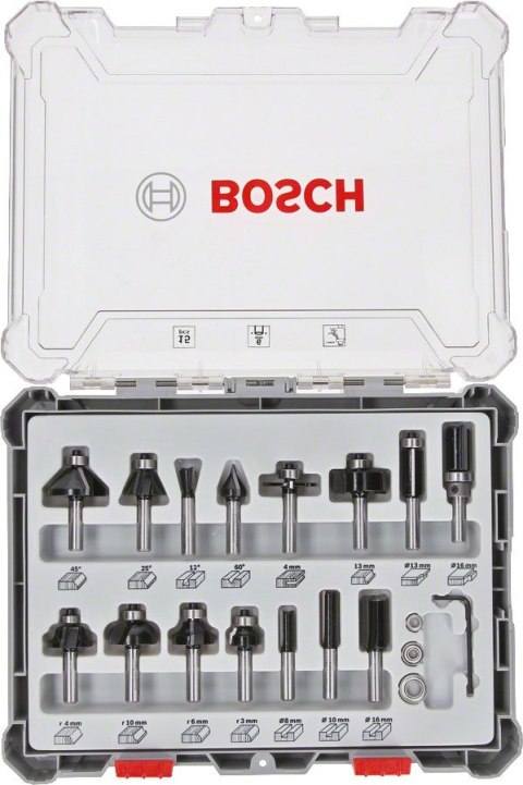 Bosch 2 607 017 471 frezy Zestaw bitów 15 szt.