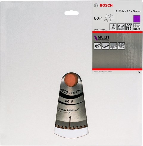 Bosch ?2608640447 ostrze do piły tarczowej 21,6 cm 1 szt.