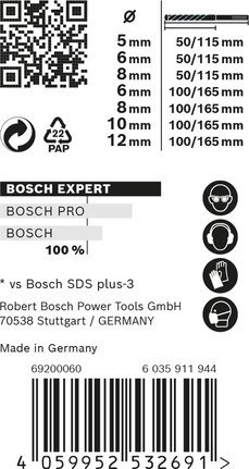 Bosch Expert 2 608 900 195 wiertło Zestaw wierteł 7 szt.