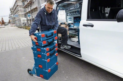 Bosch L-BOXX 102 Professional Niebieski, Czerwony Kopolimer akrylonitrylo-butadieno-styrenowy (ABS)