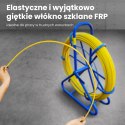 Extralink Pilot 8mm 75m | Pilot do przeciągania kabli | włókno szklane FRP, śr. 8mm, dł. 75m, żółty (EX.30899)