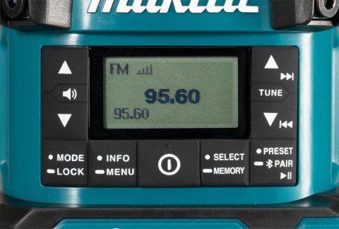 Makita Radio MR009GZ 12/14,4/18/40V XGT MR009GZ z lampą i latarką