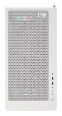 Drewniana obudowa PC Montech XR, Midi-Tower, ATX, ARGB, Szkło hartowane - biała