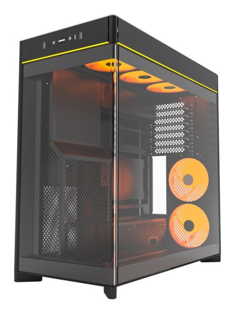 Obudowa PC Montech HS02 PRO, Midi-Tower, ATX, Szkło hartowane, ARGB