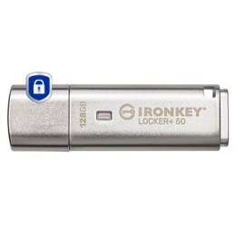 Kingston Technology IronKey Locker+ 50 pamięć USB 128 GB USB Typu-A 3.2 Gen 1 (3.1 Gen 1) Srebrny
