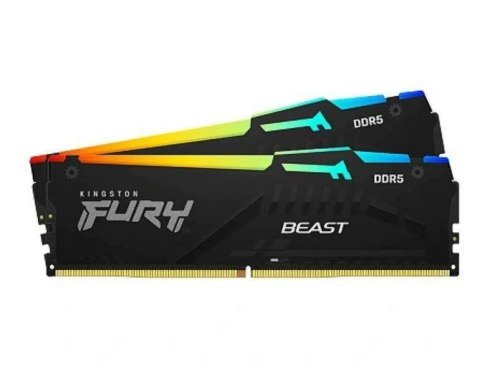 Kingston Technology FURY Beast RGB moduł pamięci 64 GB 2 x 32 GB DDR5 5200 MT/s