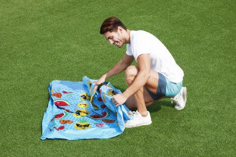 Bestway Steel Pro 56432 basen zewnętrzny naziemny Basen ramowy W kształcie okręgu 1688 l Pomarańczowy, Żółty